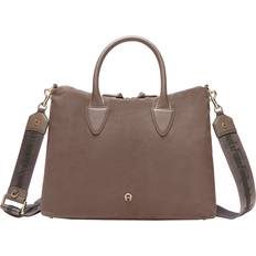 Aigner Zita Suede Handtasche M braun