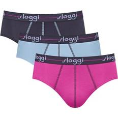 Sloggi Men Start Midi Briefs - Red/Light Combination