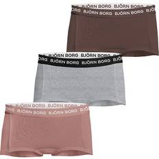 Björn Borg Kid's Core Minishorts 3-pack - Melange/Pink (10004120_MP002)