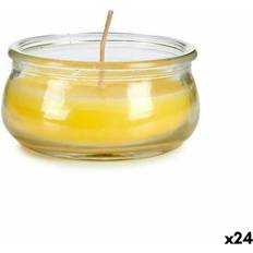 Vidrio Velas Ibergarden Amarillo Vidrio Cera 7.7 x 4 x 7.7 cm (24 Unidades) Vela