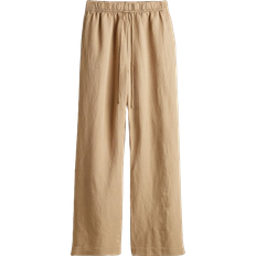 Damen - Leinenhosen H&M Linen Blend Pull On Trousers - Beige