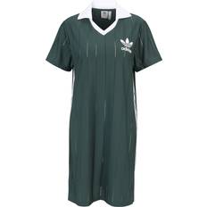 Donna - Verde Vestiti Adidas Abito Adicolor 3-Stripes Pinstripe - Mineral Green