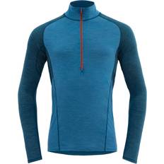 Devold Running Zip Neck - Blau