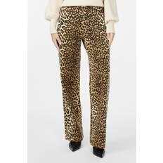 Leopard - Men Trousers & Shorts Y.A.S High Waist Straight Leg Jeans - Leopard Print