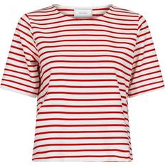 Neo Noir Clothing Neo Noir Striped T-Shirt - Soanie Red