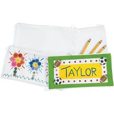 Colorations Decorate Your Own Pencil Case Canvas Set of 12