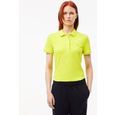 Lacoste L.12.D Slim Fit Stretch Mini Piqué Polo Shirt Yellow