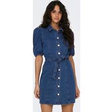 Only denim kjole Only Onlvibbe Kort Kjole - Navy