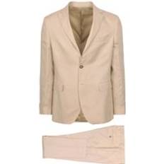 Suitable Suitable Linen Suit Ecru Beige Off-White 42-R