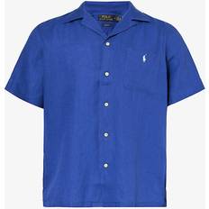 Linen Shirts Polo Ralph Lauren Short Sleeve Shirt Blue