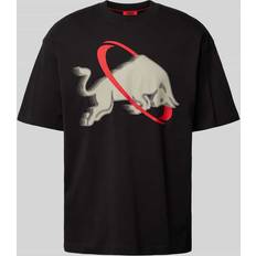 HUGO Red x Racing Bulls Men's Danirick Graphic T-Shirt Black