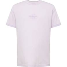 Calvin Klein Purple Tops Calvin Klein Lässiges T-Shirt aus gewaschener Baumwolle