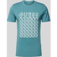 Guess Herren Bekleidung Guess T-Shirt mit Label-Print Modell 'CHAIN'