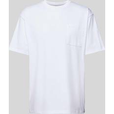 Scotch & Soda T-shirts Scotch & Soda Core-3 Crosses Loose Fit Pocket T-Shirt White