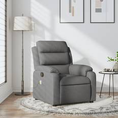 Massage & Relaxation Products vidaXL Massage Recliner Chair Fabric Dark grey 29.5" x 36.4" x 39.4"