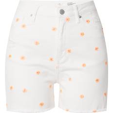 Nainen - Oranssi Farkut Shorts orange hellpink white denim 30-31