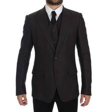 XXS Suits Dolce & Gabbana Slim Fit Linen Blazer Gray