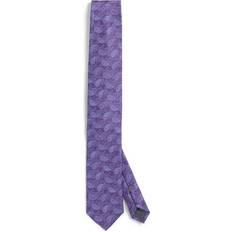 Purple Ties Etón Silk Paisley Print Tie purple One