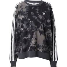 Multicolore Pulls Tie-Dyed Crew Sweatshirt - Black/Multicolor