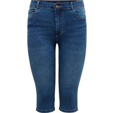 Skinn Jeans Only Carmakoma Caprijeans carAugusta Life HW Skinnt Knickers Blå