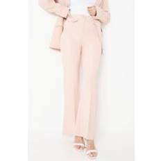 Pink Trousers Wallis Military Button Tab Kickflare Trouser Blush