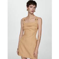 Beige - Midikleider Mango Kleid 'Lennox' beige