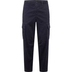 Men - Orange Trousers BOSS Sisla Cargo Trousers Navy