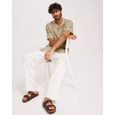 Kläder Jack & Jones Linneskjorta jprcClawrence Linen Resort Shirt S/S Beige