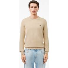 Lacoste Beige Tops Lacoste Crew Neck Knit Jumper Beige