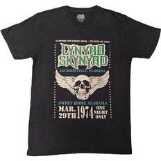 Recycled Fabric - Unisex T-shirts Lynyrd skynyrd t-shirts short sleeves winged skull n500z