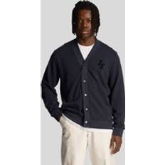 Lyle & Scott Cardigans Lyle & Scott And Men's Club Emblem Baseball Cardigan Navy 44/Regular