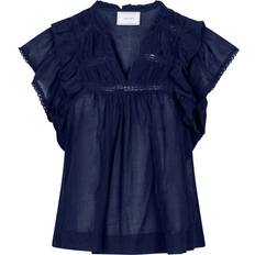 Neo noir jayla s voile top Neo Noir Jayla S Voile Top - Navy