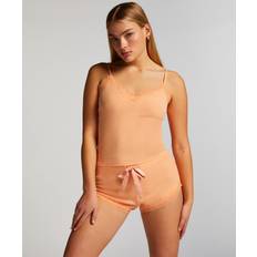 Dame - Polyamid Bluser Hunkemöller Cami Rib Lace Top Oransje