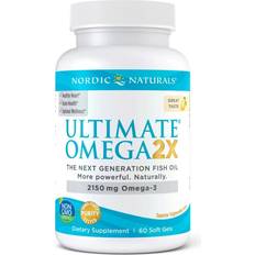 Vitaminer & Kosttillskott Nordic Naturals Ultimate Omega 2X Variationer 2150mg Lemon 60 st