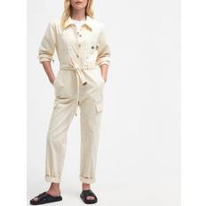 White Jumpsuits & Overalls Barbour Hamilton Denim Jumpsuit Cream