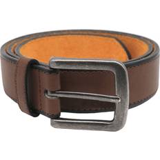 Men - Silver Belts D555 Avant Burnished Edge Belt, Brown, 60, Men