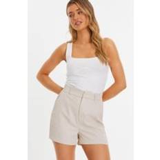 Natural - Women Shorts Quiz Tailored Shorts Stone