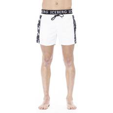 Dam - Vita Badbyxor Iceberg Regular Fit Polyestershorts - Badkläder