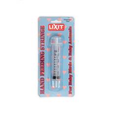 Lixit hand feeding syringes for baby pets 10ml