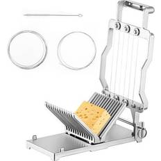 Plata Cortadores de Queso VEVOR Cheese Cutter With Wire 1 cm & 2 cm Replaceable Cheese Slicer With 30 pcs Cortador de Queso