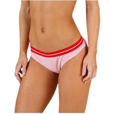 Pink Swimwear Pieces Bola Bikini Brief - Pink/White