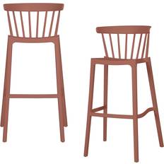 Polypropylene Sittpallar Woood Bliss Barstol Terracotta Sittpall