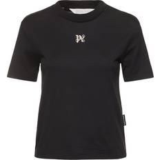 Palm Angels Mujer Camisetas Palm Angels Monogram Logo Fitted T-Shirt W - Black