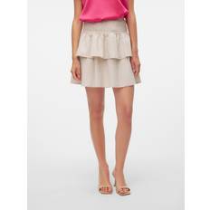 Falda corta - Plata Faldas Vero Moda Vmluna Short Skirt