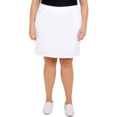 Skirts Hearts Of Palm Hearts Of Palm Womens Mid Rise Skort-Plus, 16w, White 16w