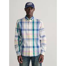 Gant Shirts Gant Seersucker Madras Shirt XXL, White