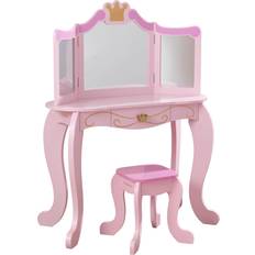 Kidkraft Coiffeuse Et Tabouret En Bois 76123 Princesse 79.38 x 41.28 x 106.05 cm