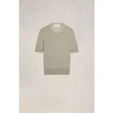 Ami Paris Khaki Semi-Sheer T-Shirt SAUGE/317