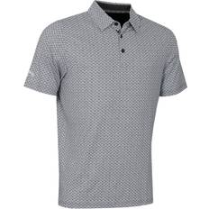 Callaway Polo Shirts Callaway Tee Over Print Polo Shirt Caviar Caviar