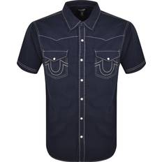 True Religion Men Shirts True Religion Big T Western Shirt Navy